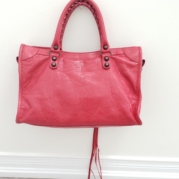 100%Authentic Balenciaga ClassicCityBag Red Small - Picture 2 of 16